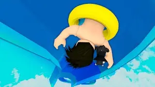 LOKIS NO TOBOÁGUA REVERSO INVERTIDO |  Roblox - Waterslide World