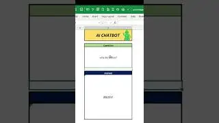 AI CHATBOT IN EXCEL CHATGPT