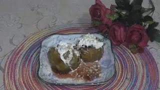 ЗАПЕЧЕННЫЕ ЯБЛОКИ С ОРЕХАМИ И КОРИЦЕЙ В ГРИЛЕ NINJA./ APPLES WITH NUTS AND CINNAMON IN NINJA GRILL /