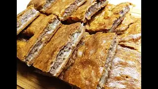 Чудесный пирог с мясом.Сьедите весь до последней крошки не приходя в сознание!Wonderful meat pie.