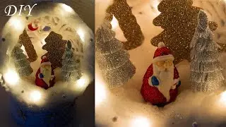 Новогодняя миниатюра//DIY New Year's miniature in a ball of threads