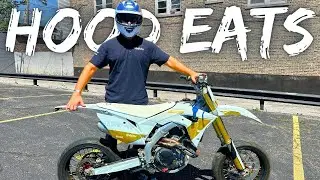 My LAST Ride On CRF450r Supermoto.. (#HoodEats Eps.73)