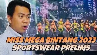 ATEBANG REACTION | MISS MEGA BINTANG 2023 PRELIMINARY SPORTSWEAR COMPETITION 