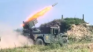 Overview of the Croatian MLRS PAK-12 on the Humvee chassis of the Ukrainian army