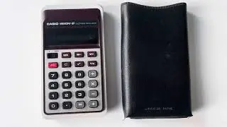 Casio Memory 8F electronic calculator vintage japan compact LED device