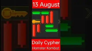 13 Augut How to solve Mini Game.PUZZLE in Hamster Kombat 100%