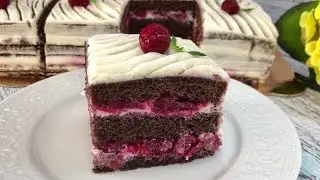 Самый Вкусный Вишнёвый Торт🍒 Шоколадный Торт с Вишней🍒