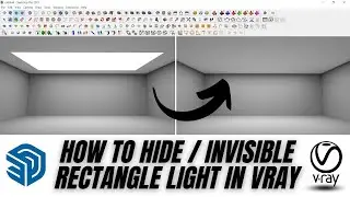 How to invisible / hide rectangle light in vray. For beginner.