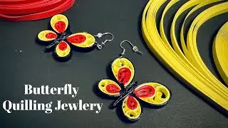 Butterfly Paper Quilling Jewelry Making