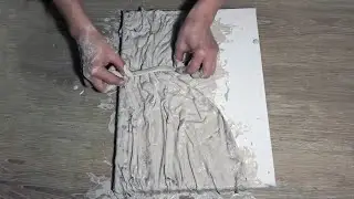 DIY home decor panel. How to make a bas-relief