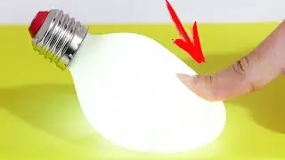 ЛАМПОЧКА АНТИСТРЕСС ИЗ ЛИЗУНА! КАК СДЕЛАТЬ ЕЕ ДОМА?!