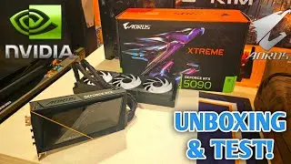 I GOT IT!  Gigabyte Aorus Waterforce RTX 5090! - Unboxing & Test!