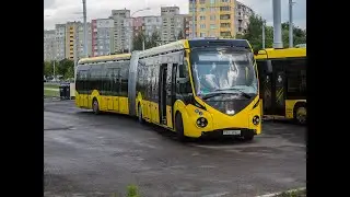 Поездка на электробусе БКМ-Е433 гос.№ АС 3850-7 марш.17