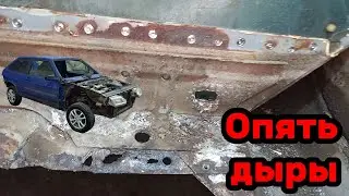 S01E13 ВАЗ-21130 Вырезал дыры моторного щита.