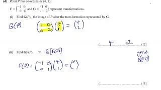 0580 41 M J 17 Q3d  Transformation Matrices, Inverses