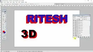 photoshop me 3d text kaise banaye | photoshop 7.0 me 3d text kaise likhe 