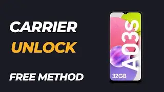 How to unlock Samsung Galaxy A03s   Unlock Carrier Samsung A03s   Unlock Samsung A03s Network