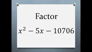 Shortcut Method for Factoring Quadratic Trinomials