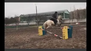 Прыжки на по уэльском пони Катерина/Дастин