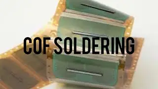 Пайка COF шлейфа | COF soldering to matrix bar