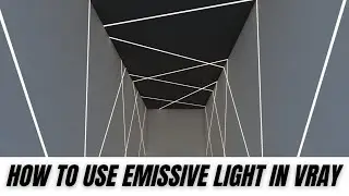 How to use emissive light in vray