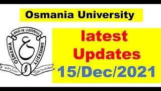 OU LATEST UPDATES || 15/Dec/2021 || OU UPDATES.COM
