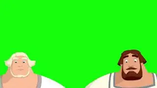 Три богатыря Набор 2 футажей для видеомонтажа на зелёном фоне Green Screen