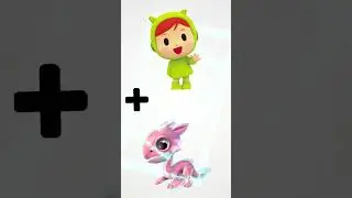 Pocoyo + Nina + Pato vs Axolotl + Aye + Babirusa = Animation 1+1 