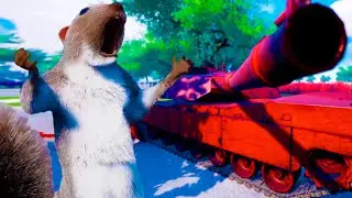 ESTA ARDILLA SE ENFRENTA A UN TANQUE!! #2 | Squirrel with a Gun