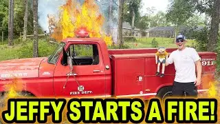 JEFFY STARTS A FIRE!!!