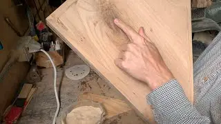 How to easily, quickly fill cracks in white oak wood. Audio clears up at the end.