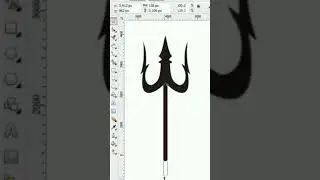 Trishul creating in Corel Draw 
