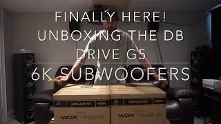 FINALLY HERE!!! Unboxing the db drive g5 6000 watt subwoofers