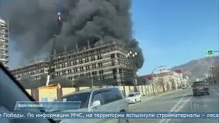 01.11.2024 Стройплощадка СахГУ горела в Южно-Сахалинске