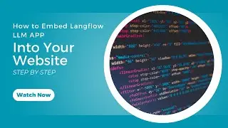 How to Embed Langflow into Your Website | Step-by-Step Tutorial