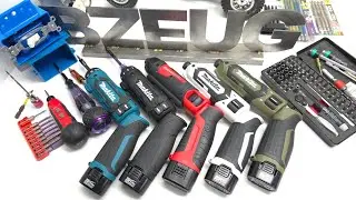 7.2V Pen Driver and Impact Comparison: Panasonic EZ7421, Makita Driver DF012DZ, Makita Impact TD022D