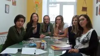 Students on learning Russian with Extra Class Language Center