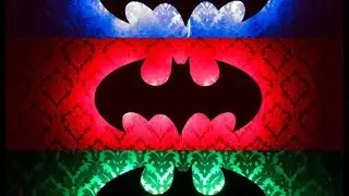 Handmade bat lamp RGB - Лампа Бэтмена с радиоуправляемой подсветкой