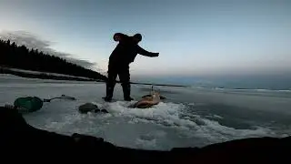 Последний лëд.Рыбалка на налима.