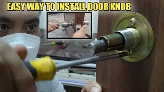 HOW TO INSTALL DOOR KNOB // TAGALOG // DAGDAG KAALAMAN 😁👍