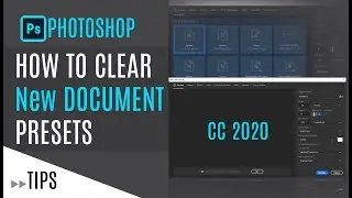 How to Clear New Document Preset Items  in Photoshop | Photoshop Tutorial in Tamil