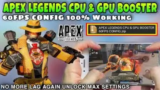 APEX LEGENDS LAG FIX 60FPS GLOBAL | APEX LEGENDS CONFIG | FIX LAG APEX LEGENDS ALL DEVICE