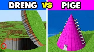 Dreng VS Pige Byggekonkurrence I Minecraft!