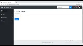 7. NodeJS, ExpressJS and EJS : Creating topics route and inserting topic information into database