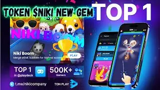NIKI COIN игры ТОП 1 на TON Play Токен NIKI Потенциальный GEM 10,000x Листинг на DEX 18 октября