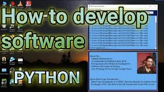 How to develop Software using Python Part 1 | Python | 