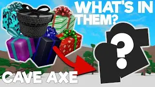What's In The New Gifts! NEW CAVE AXE STATS!  | Lumber Tycoon 2 Roblox