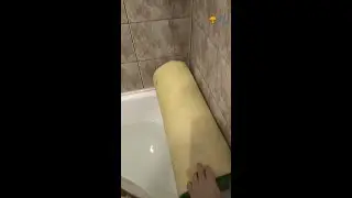 Подушка для ванной из коврика для йоги