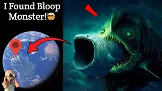 😰 I Found Bloop Monster Evolution Caught On Google Earth! #googleapps