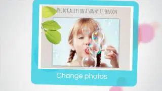 Colorful Prezi template for showing photos on slides